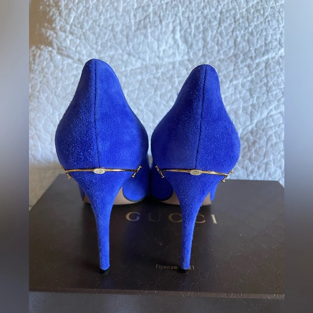 GUCCI Suede Pumps Size 38 - Picture 11 of 17
